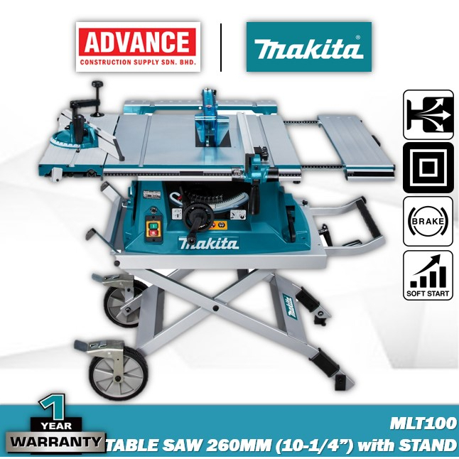 MAKITA MLT100 Table Saw With Stand 260MM (101/4") Shopee Malaysia