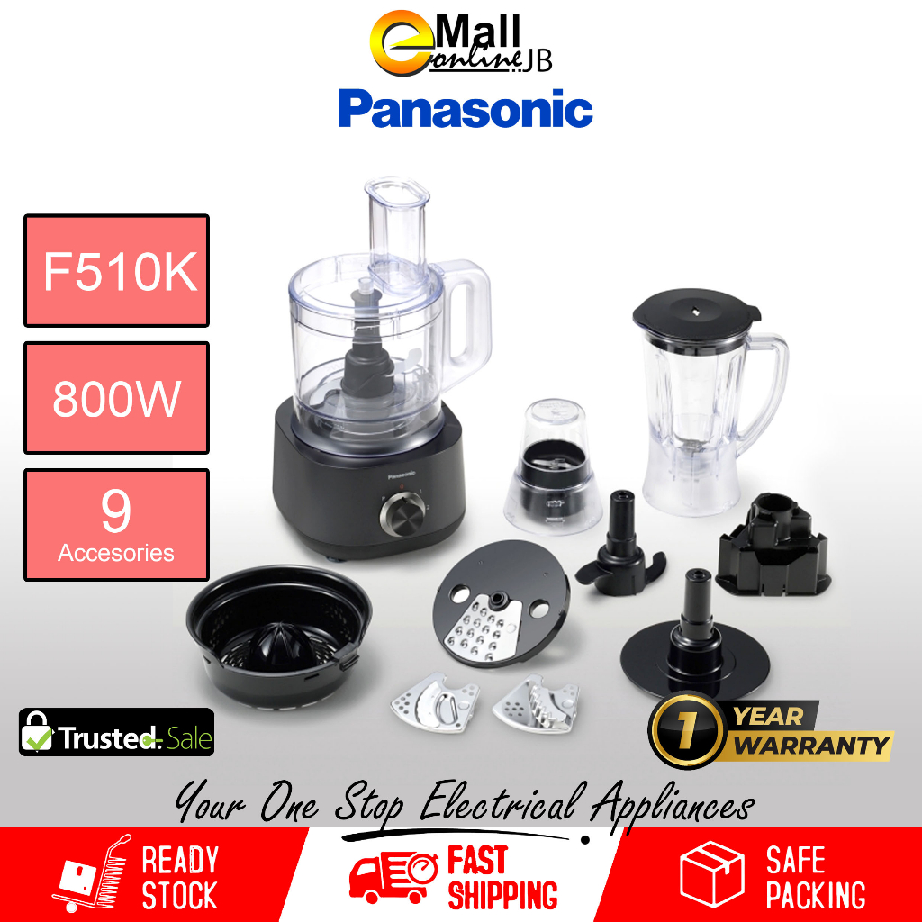 Panasonic Food Processor Mk F510 Mk F310 Mk F310wsk New Model Pengisar Makanan Shopee