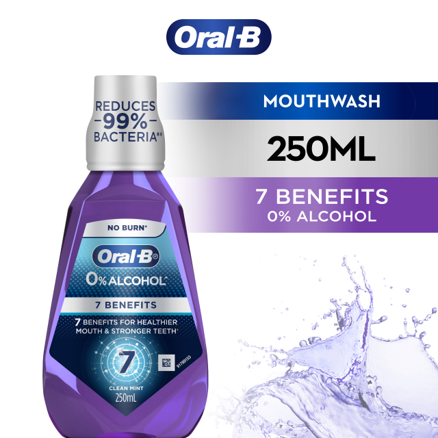 OralB 7 Benefits Clean Mint Mouthwash (250ml) Shopee Malaysia