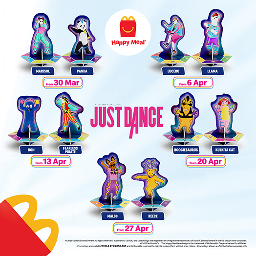 McDonalds Happy Meal Toy Just Dance 2023 New Edition Shopee Malaysia