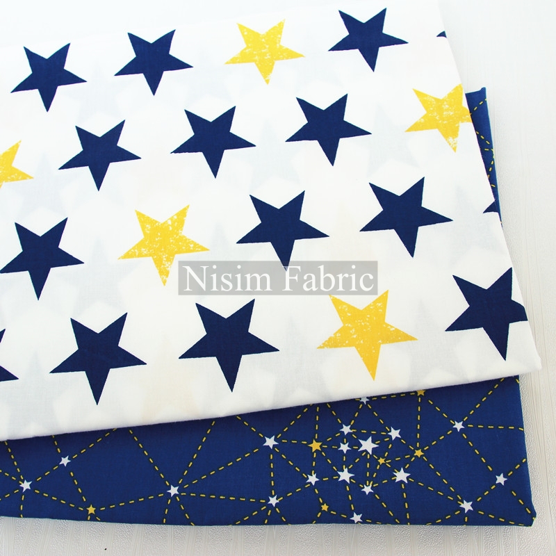 60" Comb Cotton Twill Fabric 100 Cotton Fabric (Stars) Shopee Malaysia