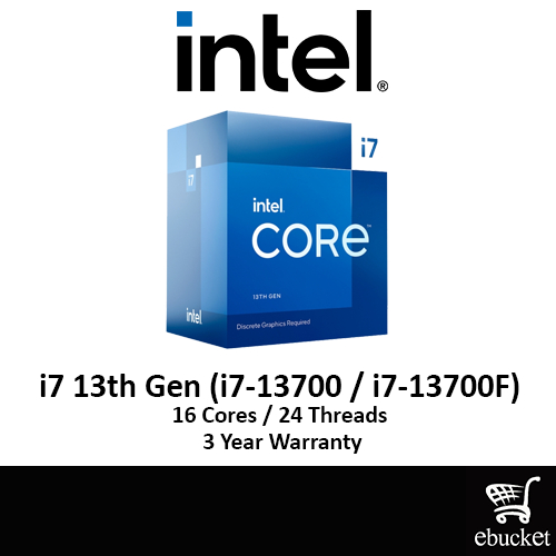 Intel Core i7 13th Gen (i7-13700 / i7-13700F) 16-Core 30M Cache, up to ...