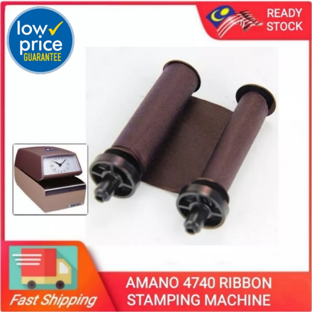 AMANO 4740 RIBBON | AMANO RIBBON FOR STAMPING MACHINE | Shopee Malaysia
