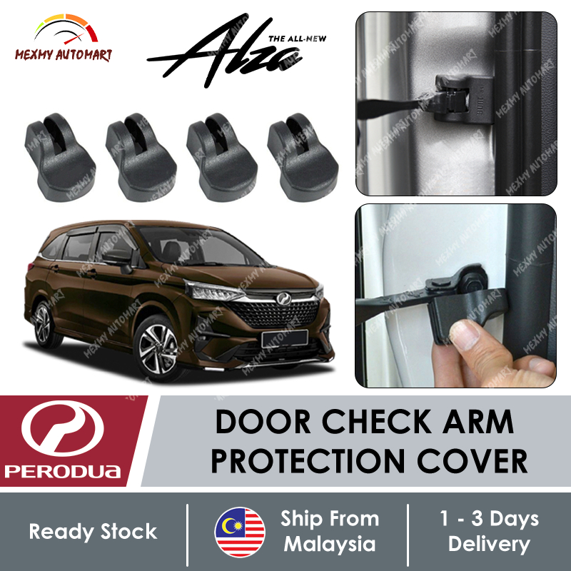 Perodua Alza 2022 2023 Door Check Arm Protection Decoration Cover Accessories Bodykit Gear Up Aksesori Kereta Car