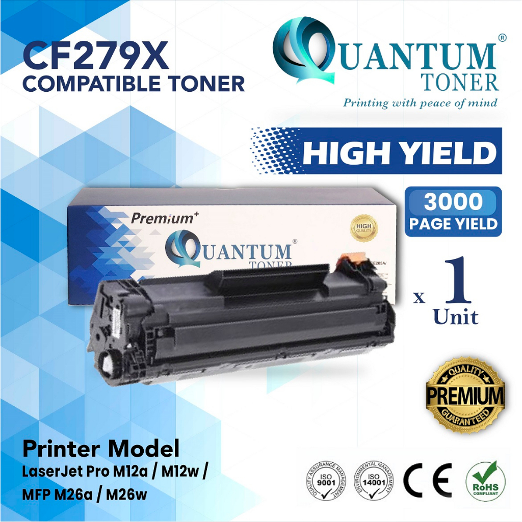 Compatible Toner Cf279x Cf279a High Yield Cartridge Hp Laserjet Pro Mfp M12a M12w M26a M26w