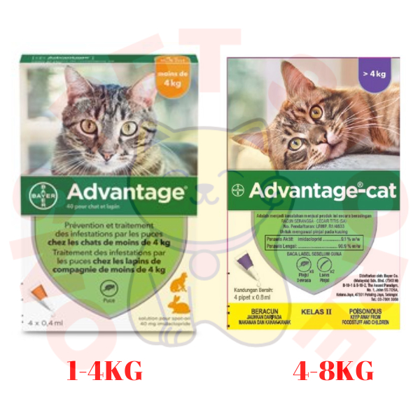 ELANCO (BAYER) Advantage Flea Treatment for Cat Shopee Malaysia