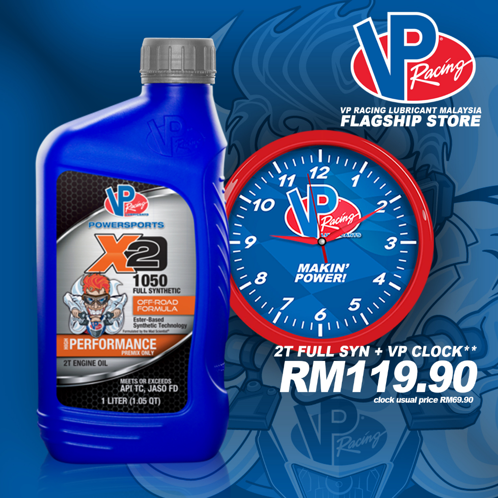 VP Racing X2-1050 2T Full Synthetic Off-Road Formula Engine Oil (1Liter ...