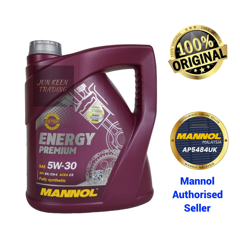 MANNOL 7511 Energy Fully Synthetic 5W-30 Engine Oil IMPORTED FROM GERMANY 4L