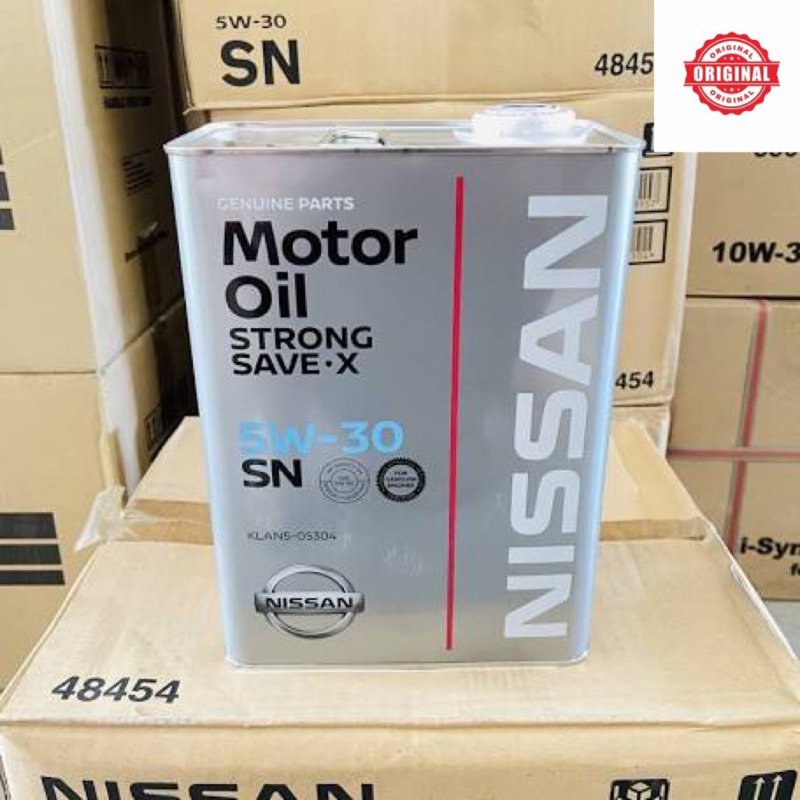 NISSAN ENGINE OIL SN 5W30 4L STRONG SAVE X Fully Synthetic engine oil ...