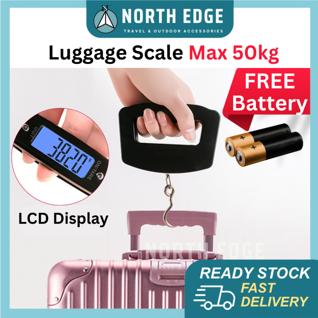 【READY STOCK】Travel Luggage Scale Digital Electronic Pocket Scale Hook ...