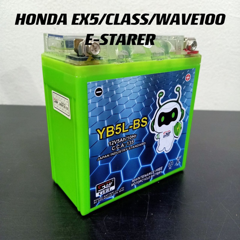 Honda GEL battery YB5L 12V5AH/10HR 135CCA 3 Bulan Warranty | Shopee ...