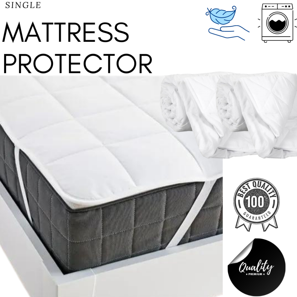 Tilam Mattress Protector King Queen Waterproof Cover Quilt Super Single