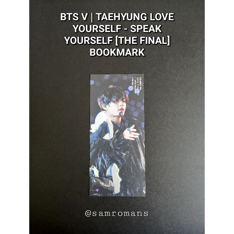 BTS V | KIM TAEHYUNG LOVE YOURSELF - SPEAK YOURSELF [THE FINAL ...