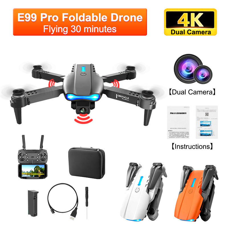 🔥Ten year warranty🔥Drone E88/E99 RC Quadcopter Foldable Portable WiFi ...