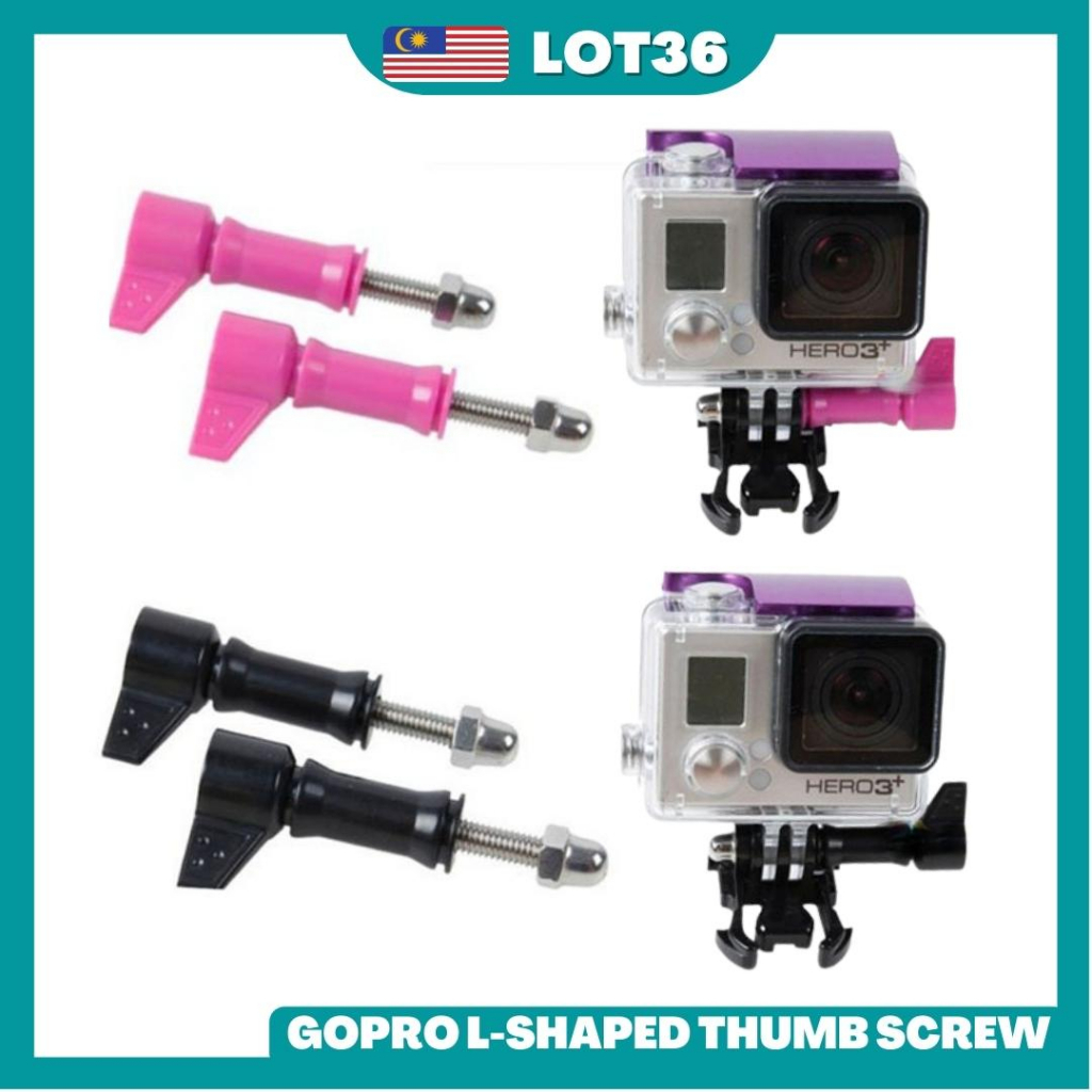 Proocam L-Like Shape Thumb Screw Tale for Gopro Hero 6 5 4 3 2 1, DJI ...