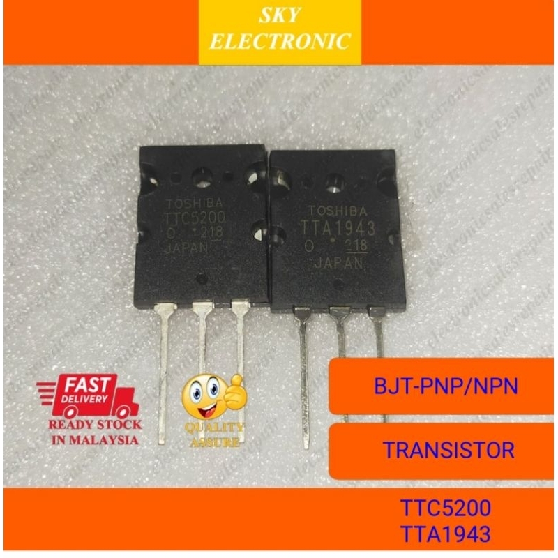TTC5200 TTA1943 1 Pair Transistor TO-3PL | Shopee Malaysia