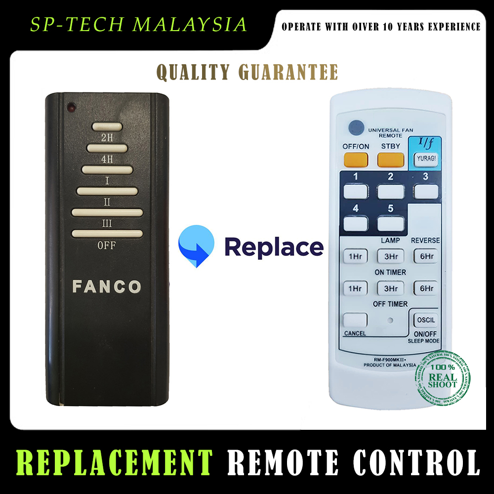 Fanco Ceiling Fan Remote Replacement