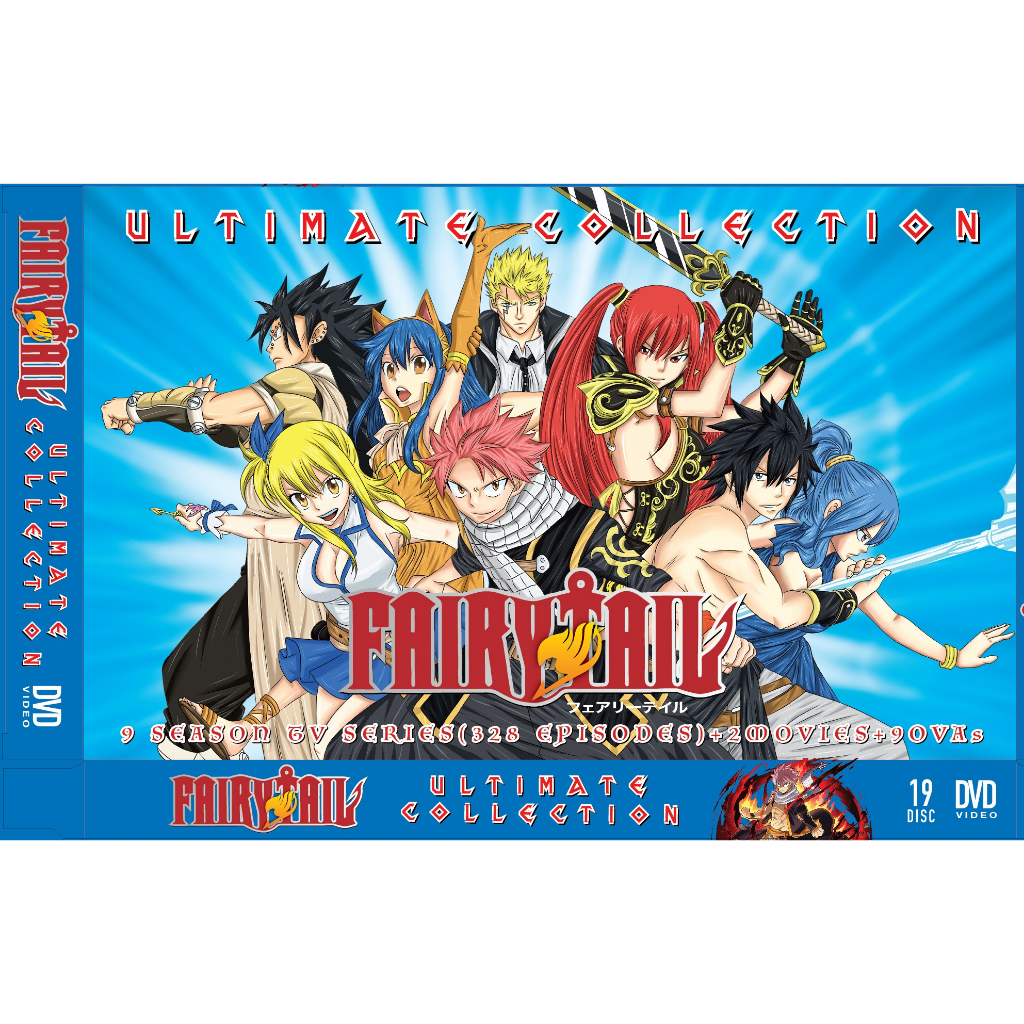 Anime DVD Fairy Tail Series Season 1-9 Vol.1-328 End + 2 Movie + 9 OVA  (Limited Edition) | Shopee Malaysia