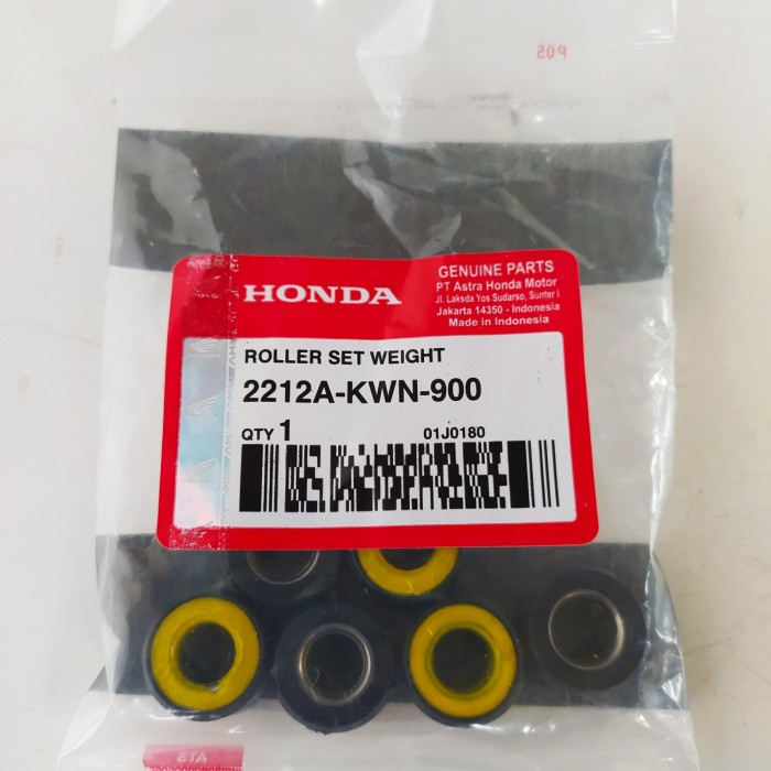 1 SET ROLLER + SLIDER HONDA ORIGINAL VARIO 150 PCX PULLEY ROLLER READY