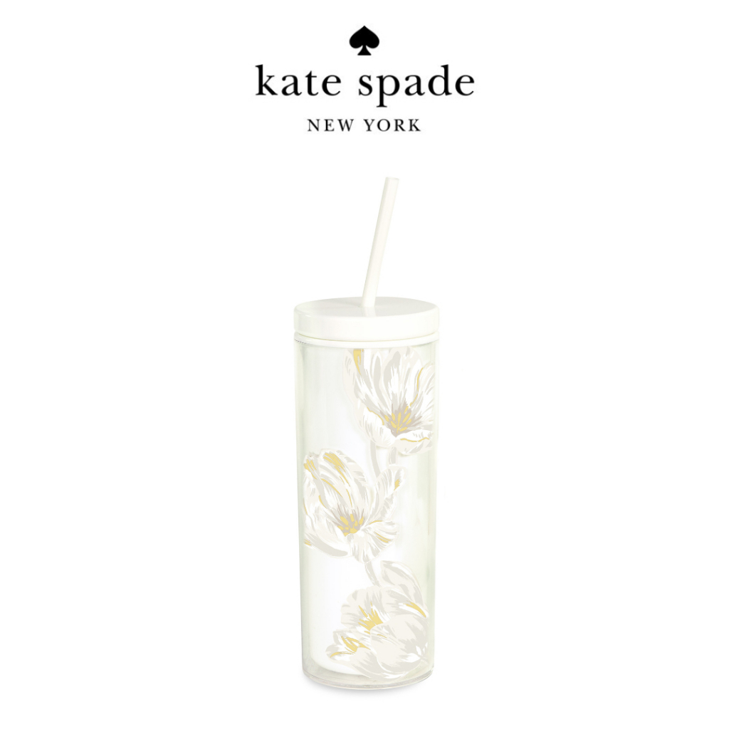 Kate Spade Stationery Acrylic Bridal Tumbler with Lid and Straw, 20 oz  Tumbler for Bride to Be, Slim Double Wall Tumbler | Shopee Malaysia
