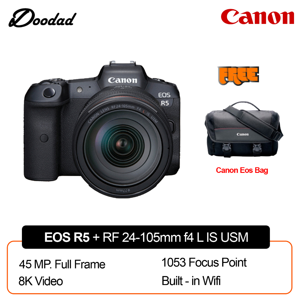 Canon EOS R5 Kit ( RF24-105 L IS USM ) | Shopee Malaysia