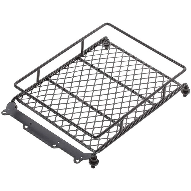 1/10 RC Car Rock Crawler Metal Roof Rack Luggage Carrier with LED ...