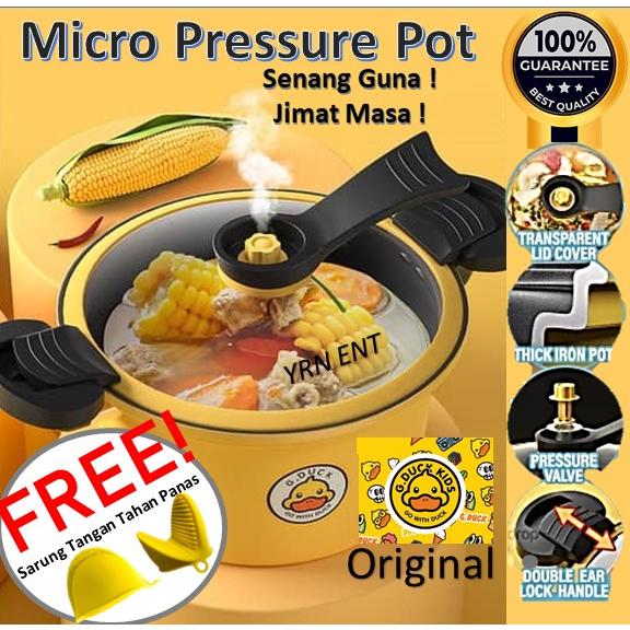G Duck korean Style Pressure Cooker Periuk Masak low pressure cooking