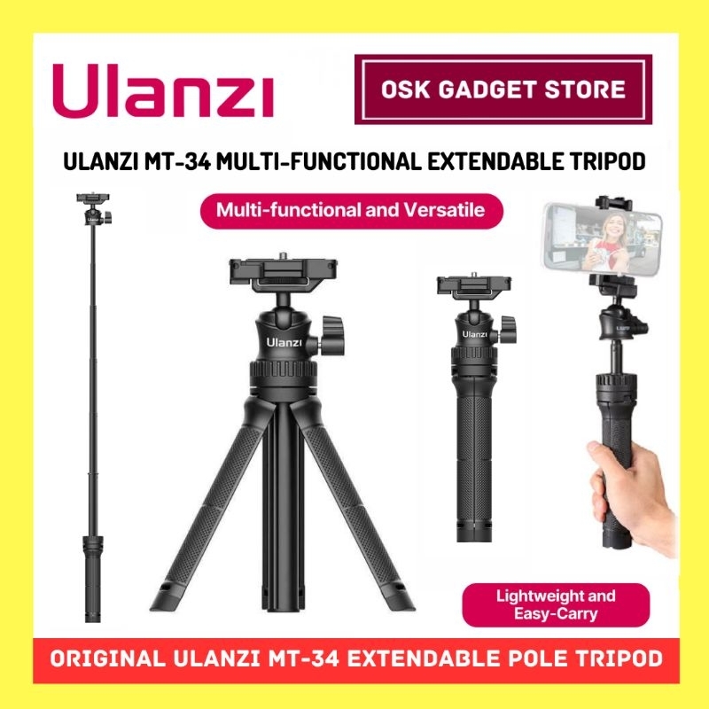 Ulanzi MT-34 Multi-Functional Extendable Tripod | Original Ulanzi ...
