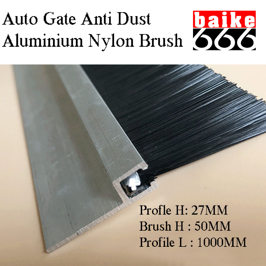 Garage Door Brush Strip Seal - 1 X 50mm Brush X 3m Length
