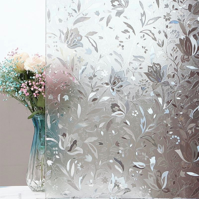 Privacy Window Film Glass Decorative Stickers No-glue Static Cling With 