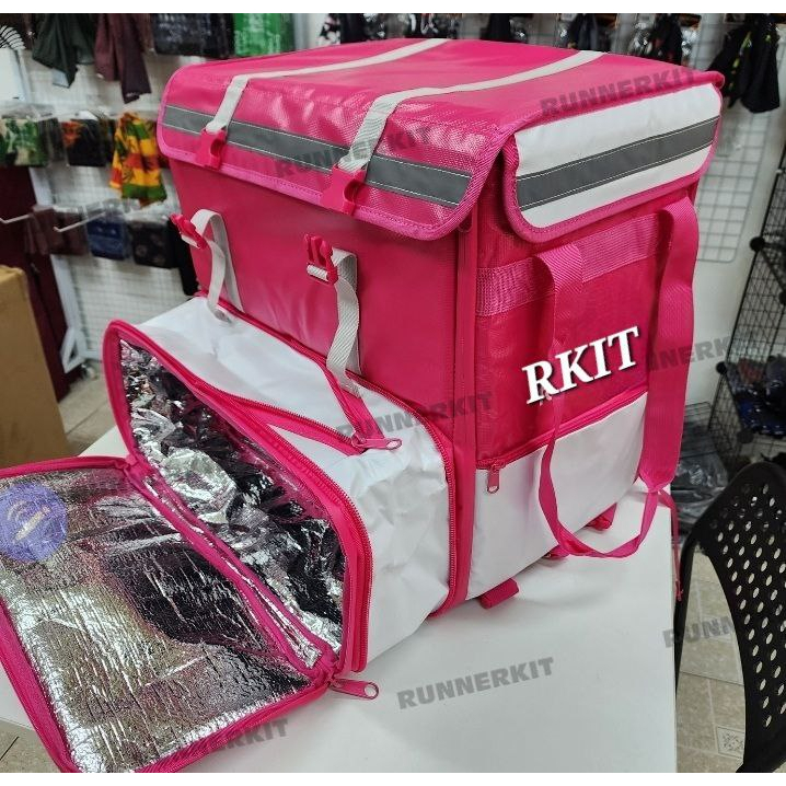 Delivery bag For food delivery rider pink | Shopee Malaysia