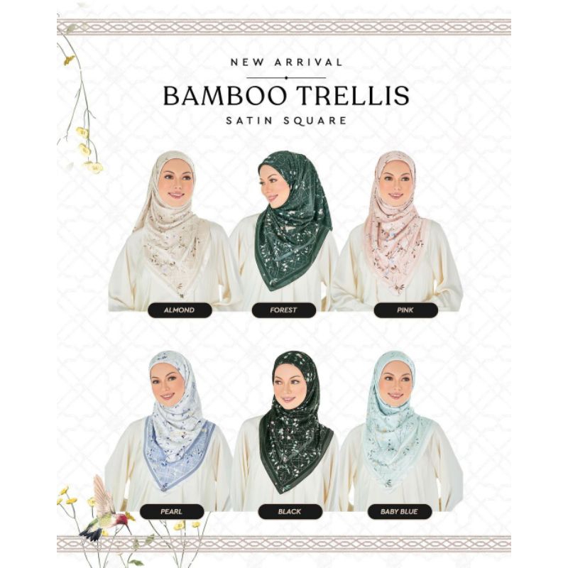 (READY STOCK)NAELOFAR RAYA 2023-PRINTED SQUARE & SHAWL(FREE PAPERBAG ...