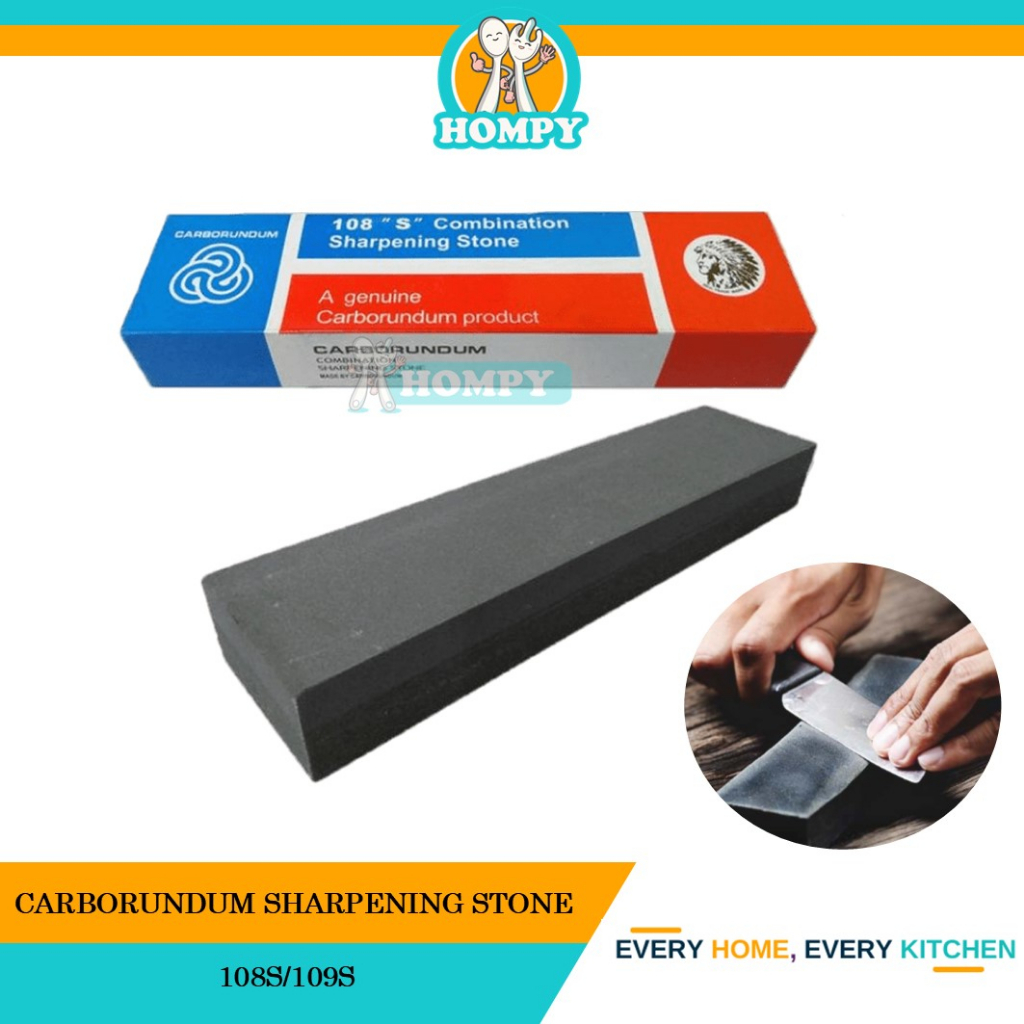 CARBORUNDUM SHARPENING STONE 6 INCH/8 INCH / BATU ASAH 108S/109S