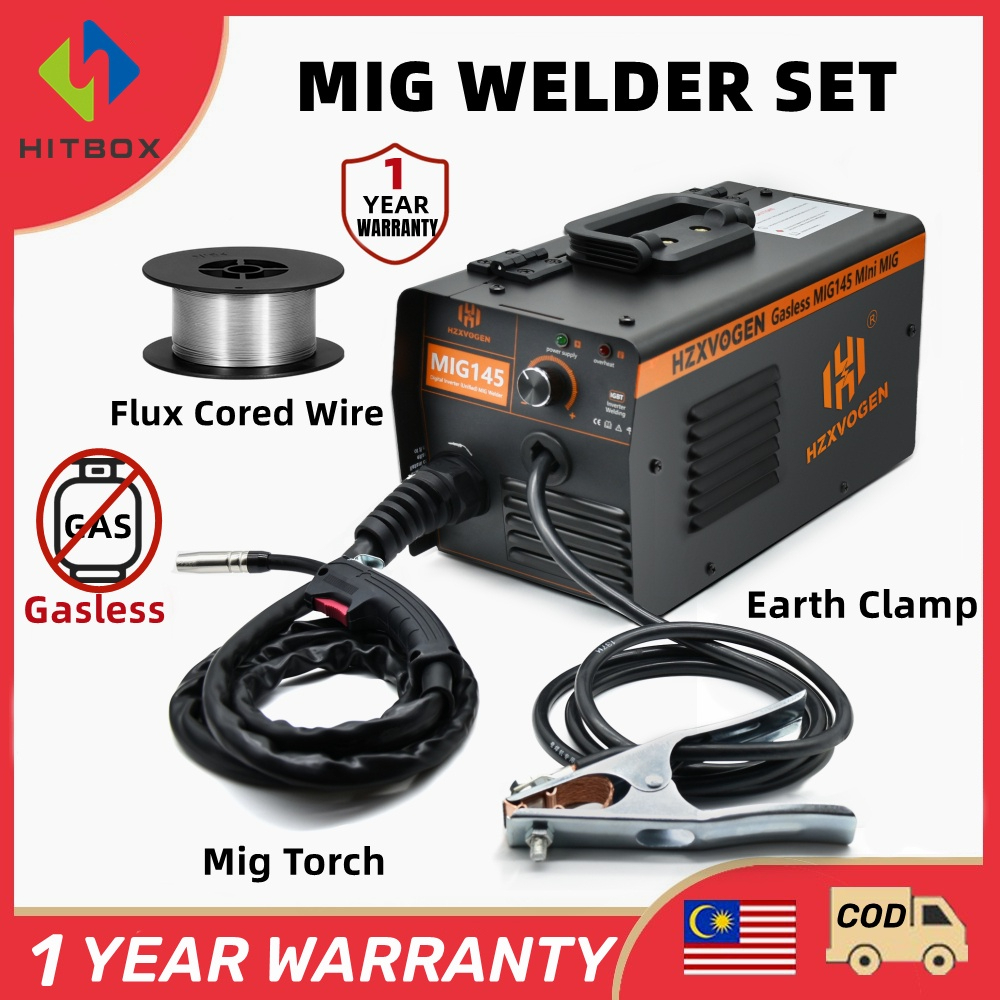 ⭐Fast Ship⭐ MIG Welding Gasless Welding Machine MIG145 220V Semi