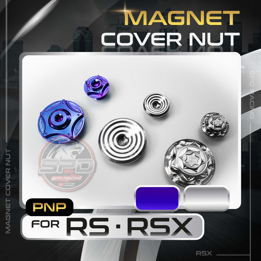 Magnet Cover Nut Chrome / Titanium for RS150/ WINNER, RSX150/ Winner X ...