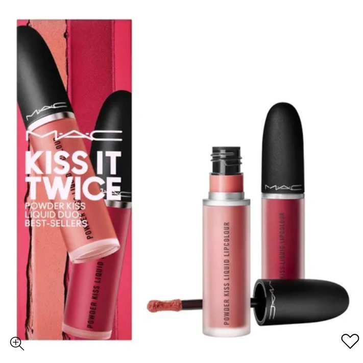 MAC COSMETICS - Kiss It Twice Powder Kiss Liquid Duo (50% OFF) | Shopee ...