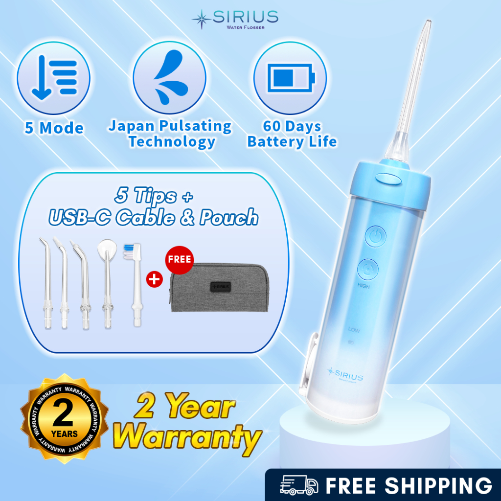 【FREE GIFT】Sirius Water Flosser Portable Oral irrigator Dentist