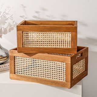 Handmade Nordic Style Rattan Storage Basket