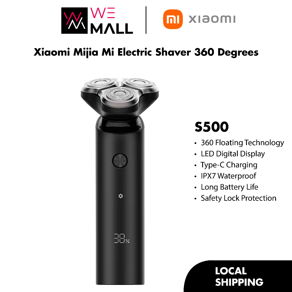 Xiaomi Mijia Mi Electric Shaver S500 360 degrees Head Flex IPX7 ...