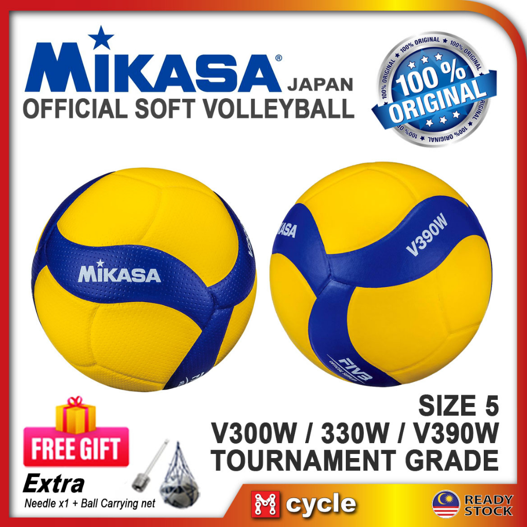 [100 Original] Mikasa Volleyball MVA 390w 330w 300w 200w Size 5 Volley