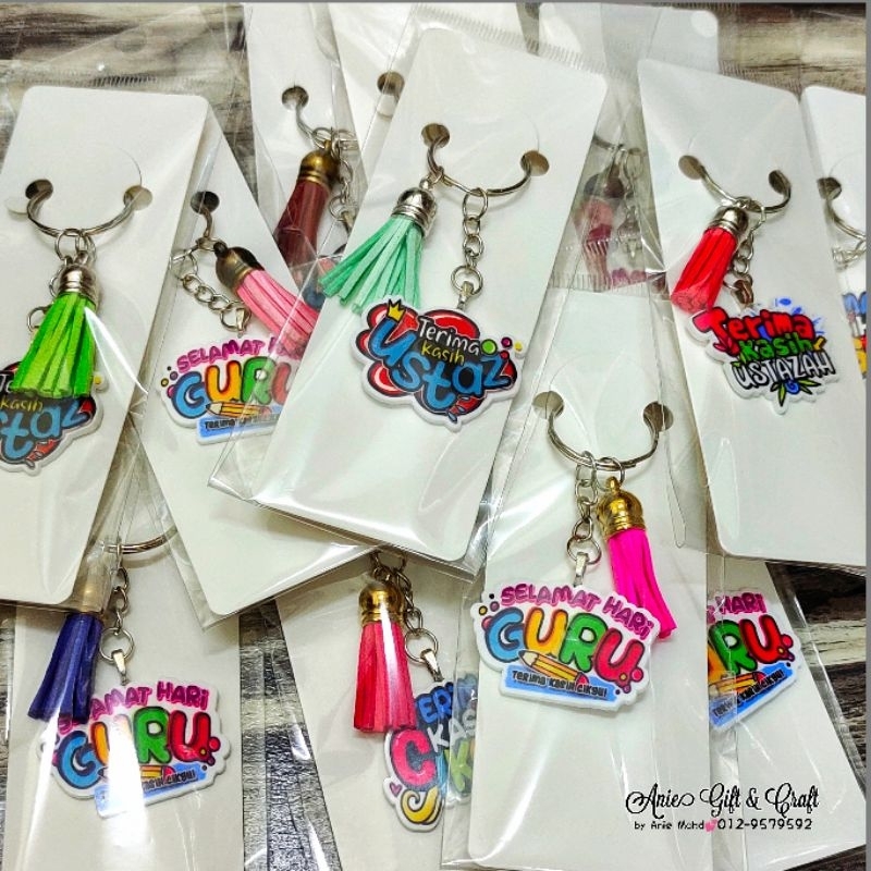 Ready Stock Keychain Hari Guru/ Teachers Day Gift/ Hadiah Hari Guru ...