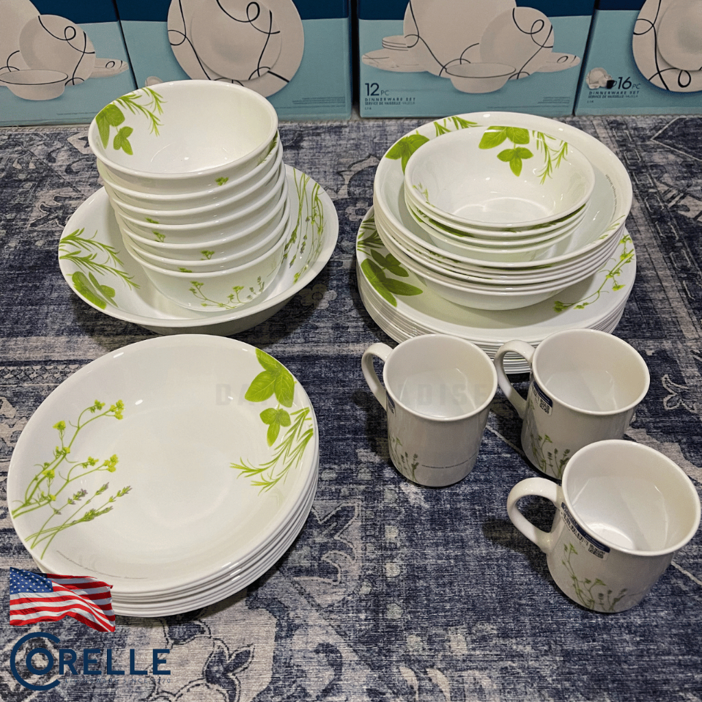 Original USA Corelle European Herbs Loose Item (Pasta Bowl 21cm