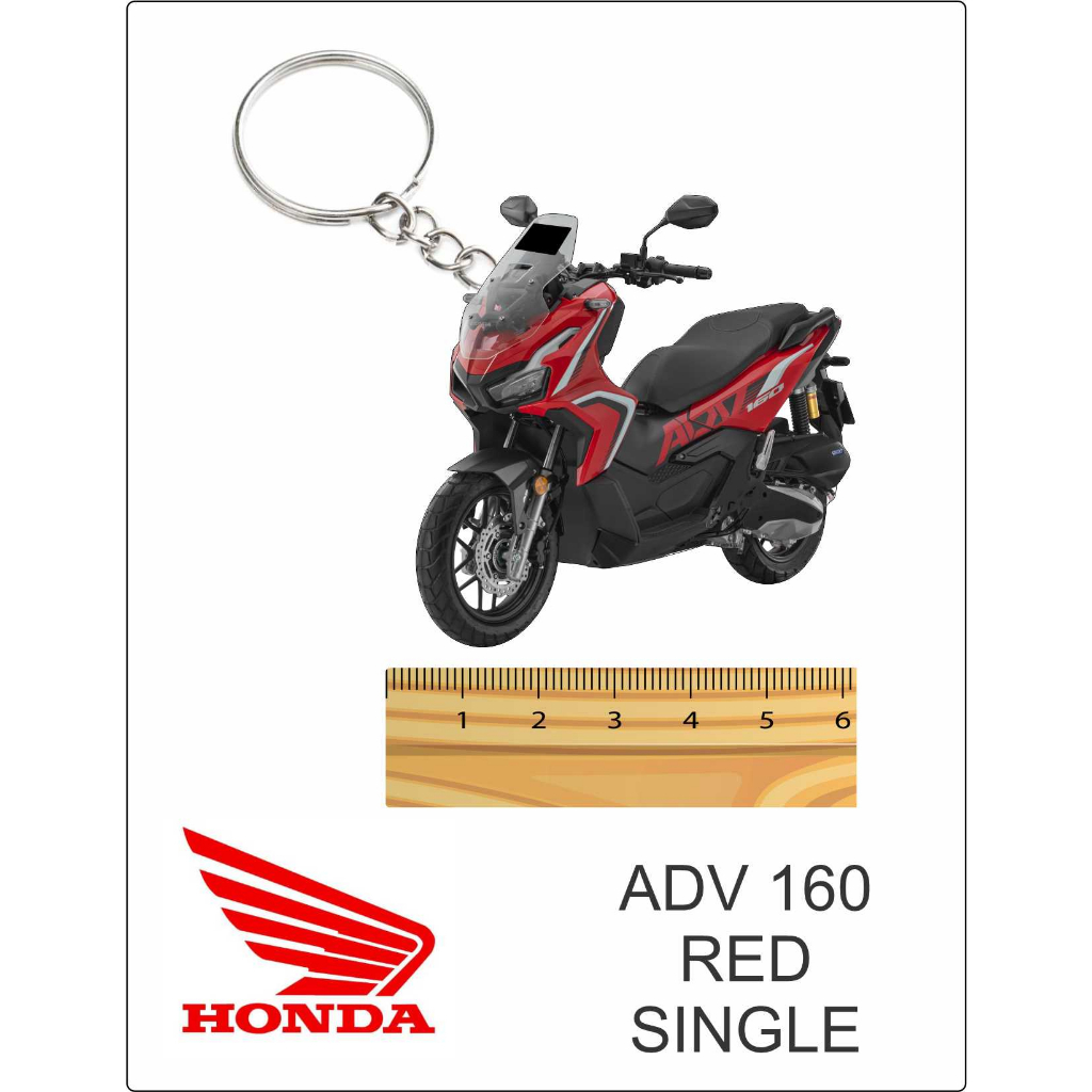 ADV ADV160 red yellow white grey keychain 2d | Shopee Malaysia