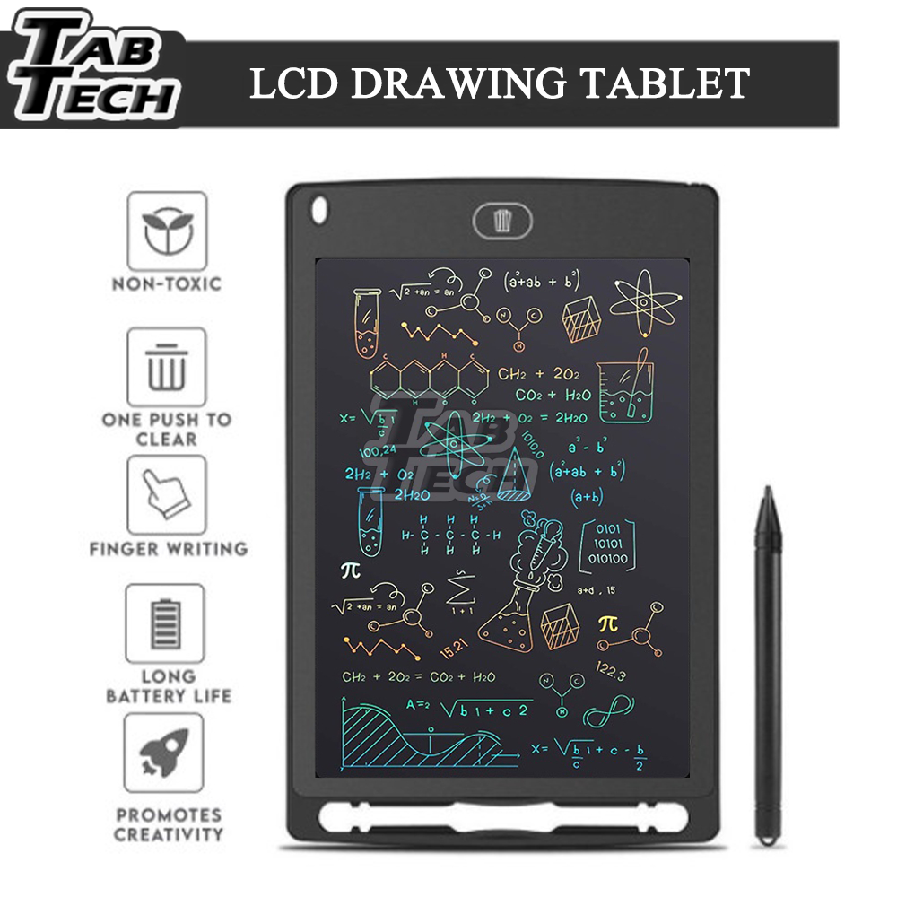 12 Pack LCD Writing Tablets 8.5 Inch Bulk Colorful Doodle Board