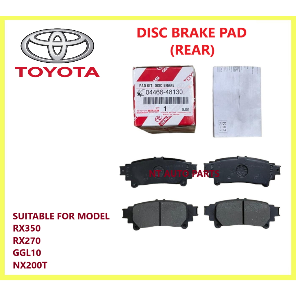 (100 ORIGINAL) LEXUS NX200T 20142019 RX350 RX270 GGL10 REAR DISC