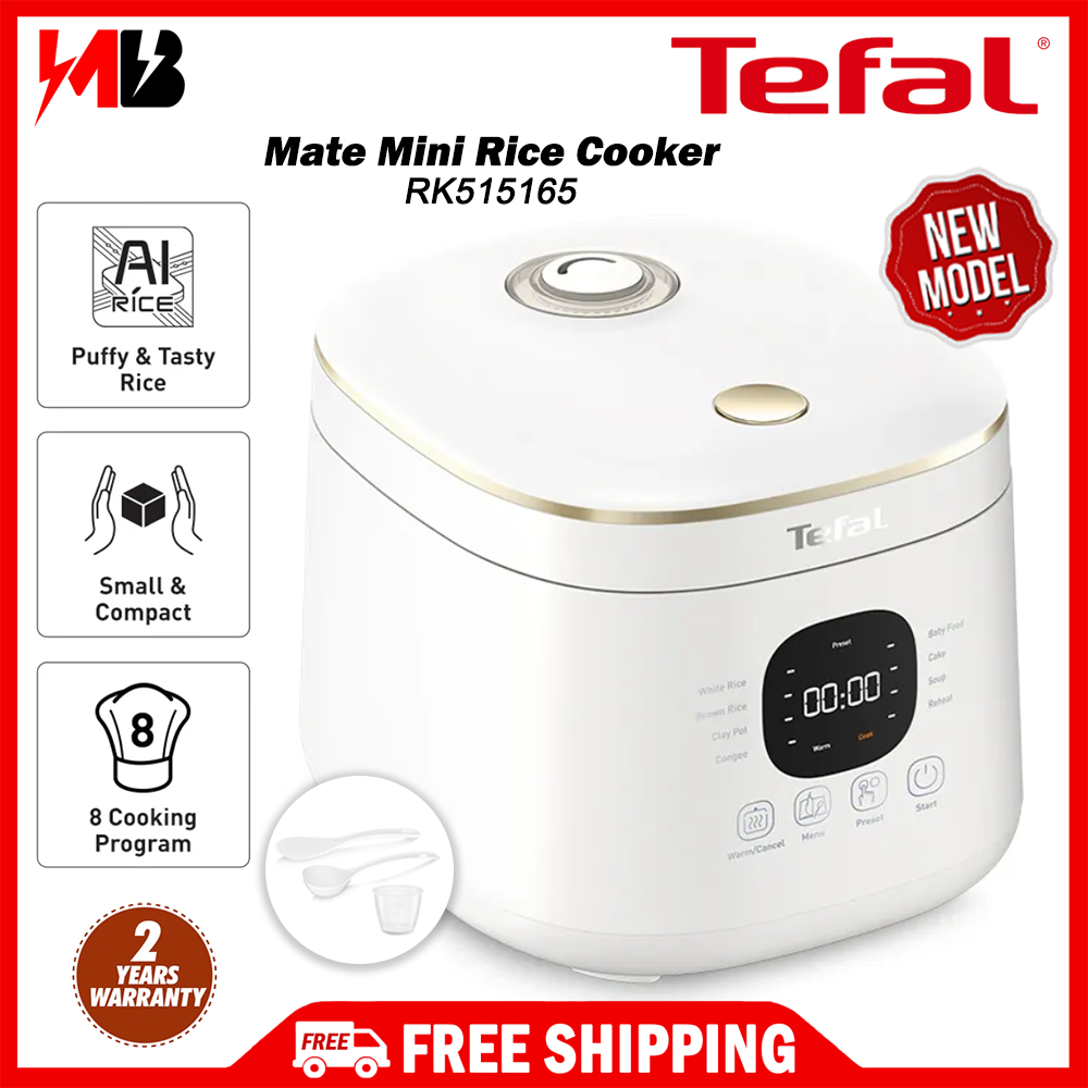 [NEW] Tefal 0.7L/4 Cups Rice Mate Mini Fuzzy Logic Rice Cooker RK5151