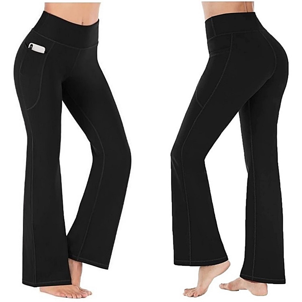Women's Bootcut Yoga Pants High Waist Stretch Flare Leg Leggings Tummy  Control Bootleg Workout Pants Active Pants