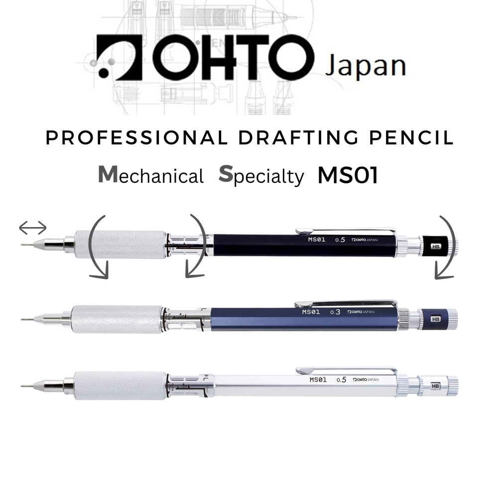 OHTO Conception Mechanical Pencil - 0.5 mm - Blue