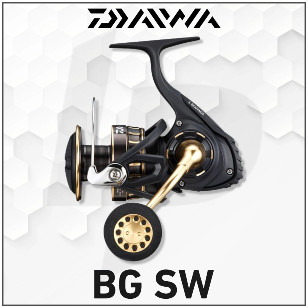 Daiwa BG SW Spinning Fishing Reel 2023, 4000D-CXH 5000D-CXH 6000D-P  6000D-H 8000-P 8000-H 10000-H 14000-H