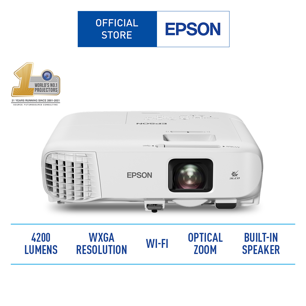 Epson EB982W WXGA 3LCD 4,200 lumens Projector 17,000 Hours Lamp Life